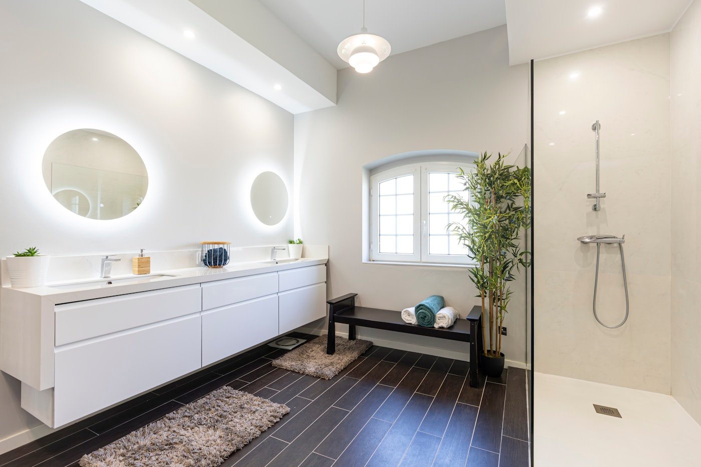 Clean modern bathroom
